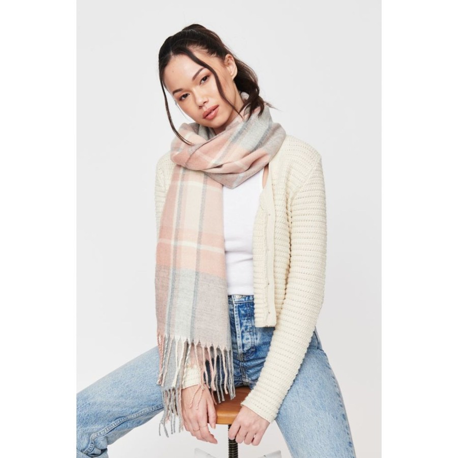 Accessories Urban Expressions | Ladoum Scarves Beige Grey