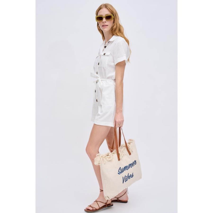 Bags Urban Expressions | Summer Vibes Tote Ivory