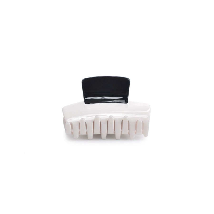 Accessories Urban Expressions | Colorblock Hair Claw Hair Claw Ivory Black