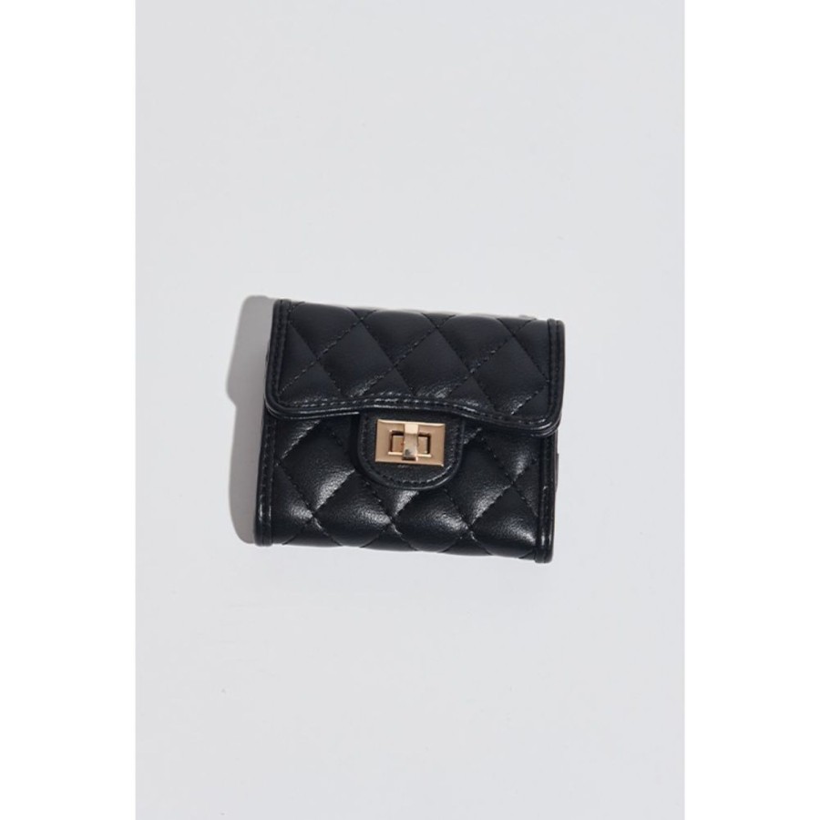 Accessories Urban Expressions | Shantel - Quilted Wallet Black