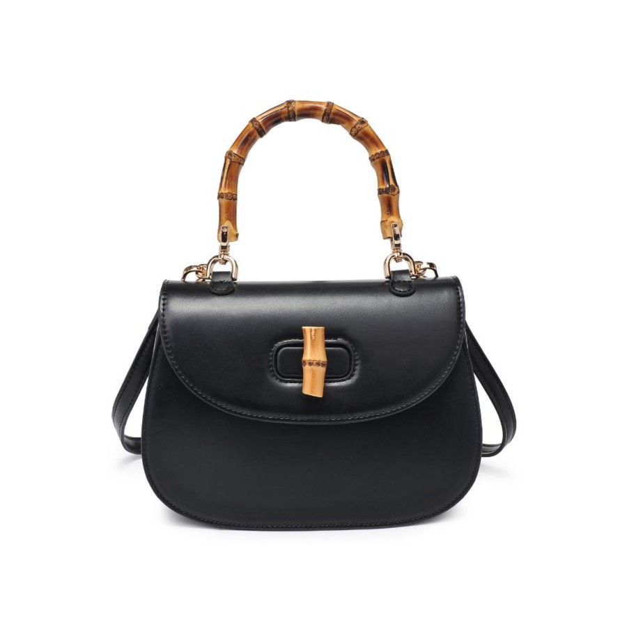 Bags Urban Expressions | Allison - Bamboo Top Handle Crossbody Black