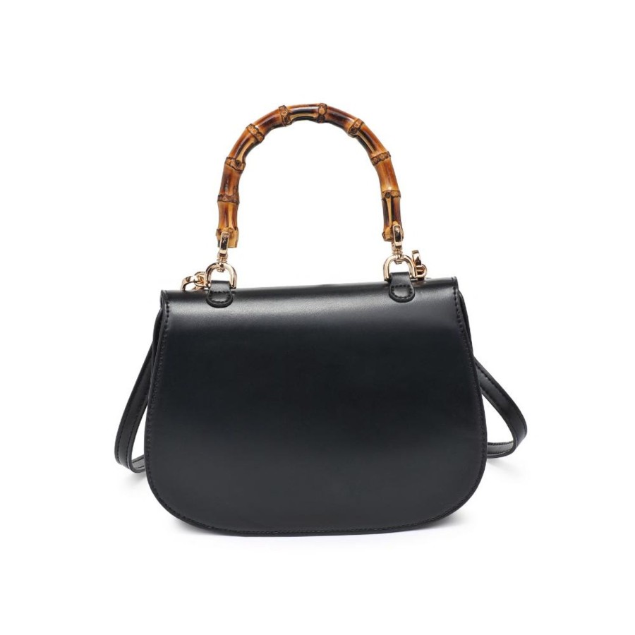 Bags Urban Expressions | Allison - Bamboo Top Handle Crossbody Black