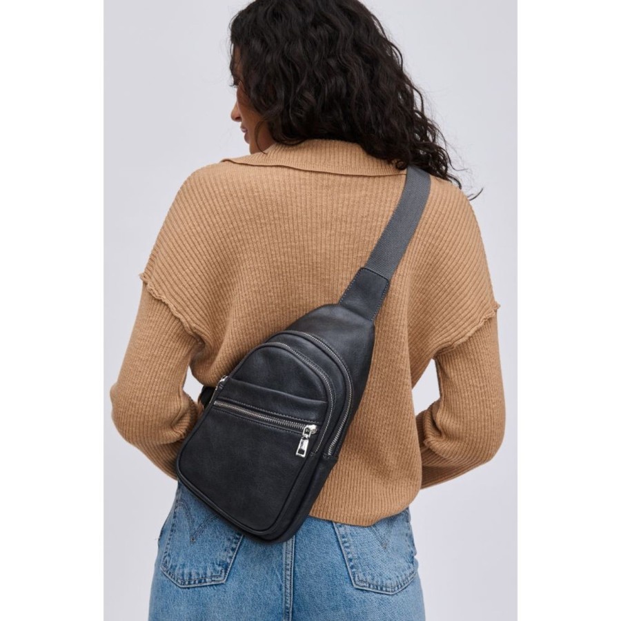 Bags Urban Expressions | Zephyr Sling Backpack Charcoal