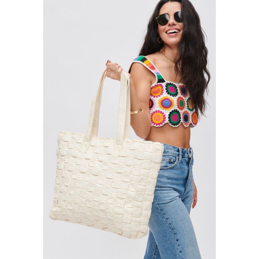 Bags Urban Expressions | Freda - Woven Tote Ivory