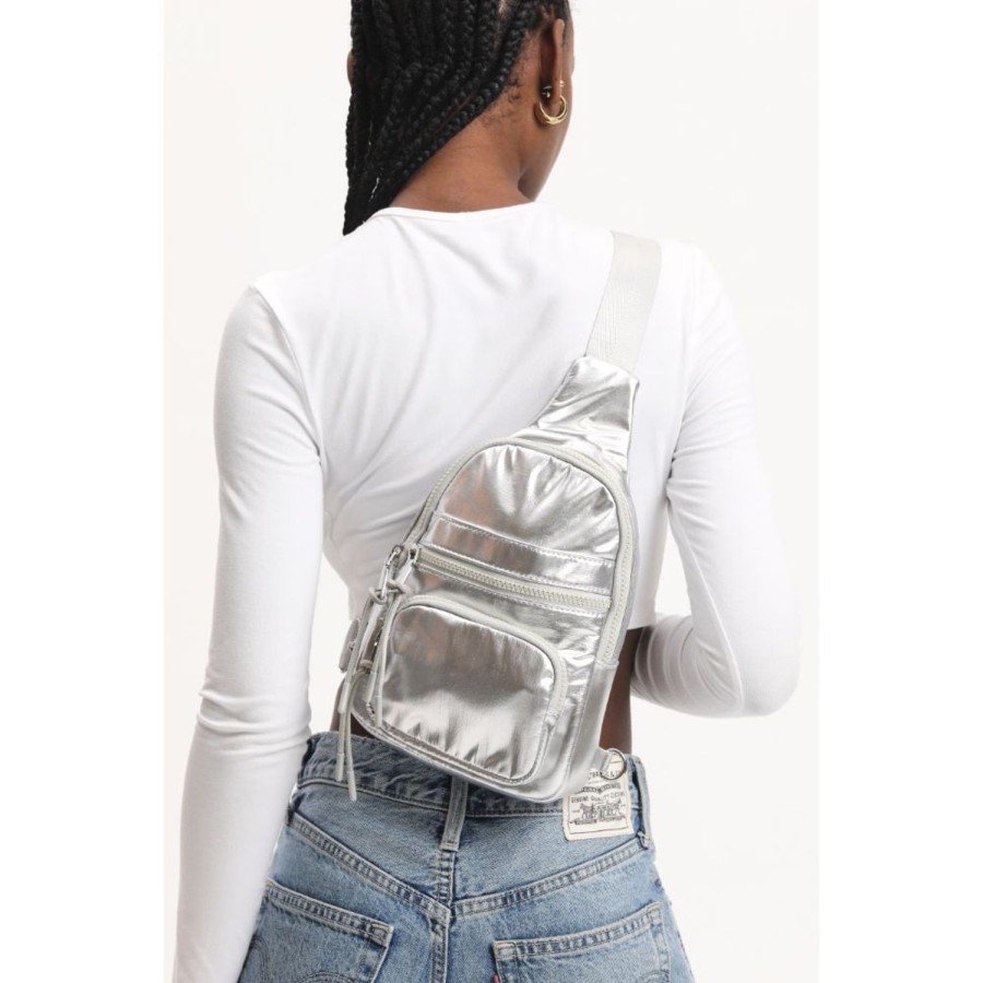 Bags Urban Expressions | Sid Sling Backpack Silver