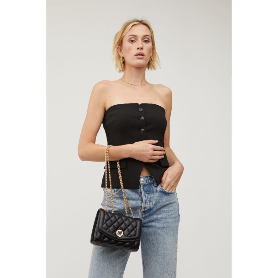 Bags Urban Expressions | Elrita - Quilted Crossbody Black