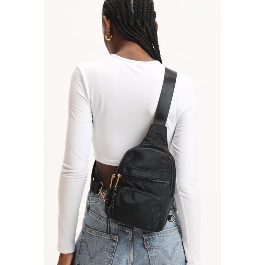 Bags Urban Expressions | Sid Sling Backpack Black