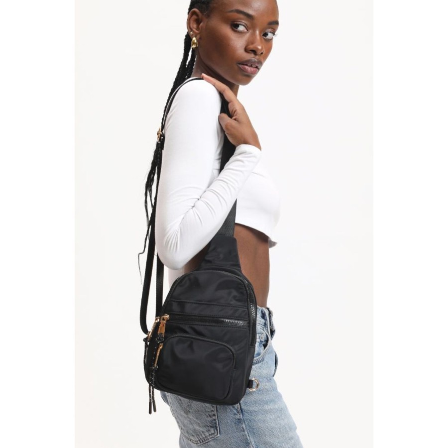 Bags Urban Expressions | Sid Sling Backpack Black