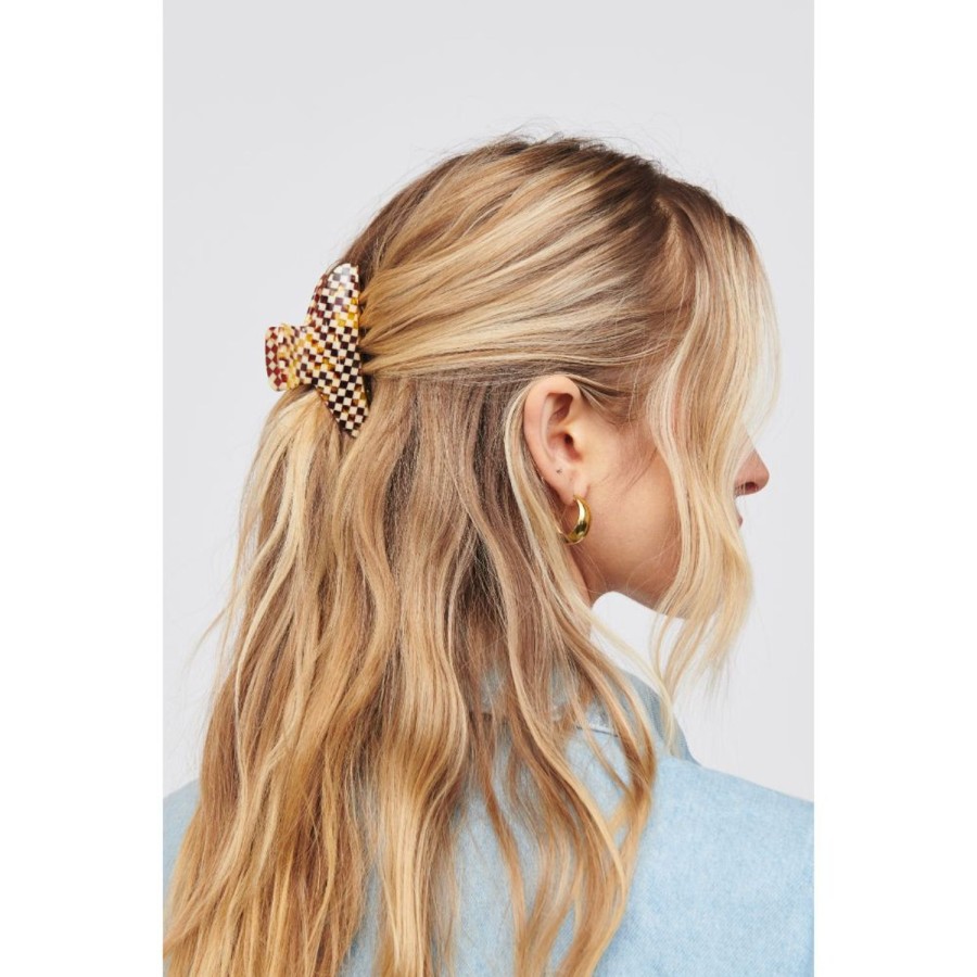 Accessories Urban Expressions | Angeline - Hair Claw Hair Claw Multi Checker