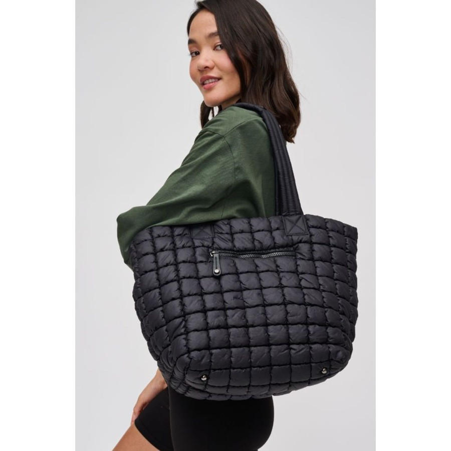 Bags Urban Expressions | Breakaway - Puffer Tote Black